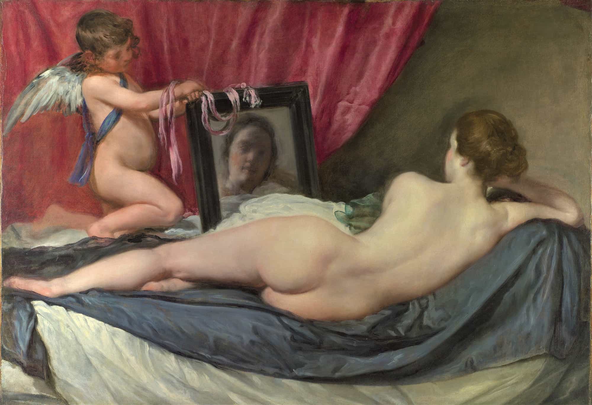 《鏡のヴィーナス（ロークビーのヴィーナス）》 ディエゴ・ベラスケス  【1647-51年】